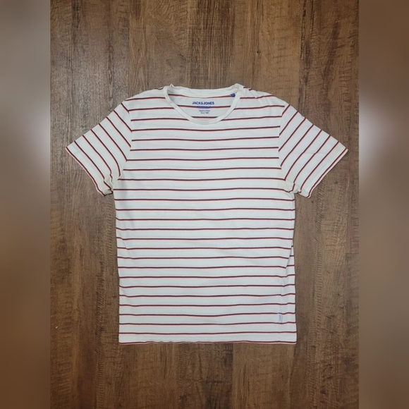 FREE W BUNDLE Jack & Jones Originals striped t-shirt - Picture 1 of 7
